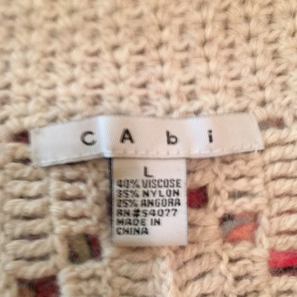 CAbi NEW Angora Crochet Sleeveless Sweater Vest - Picture 6 of 6